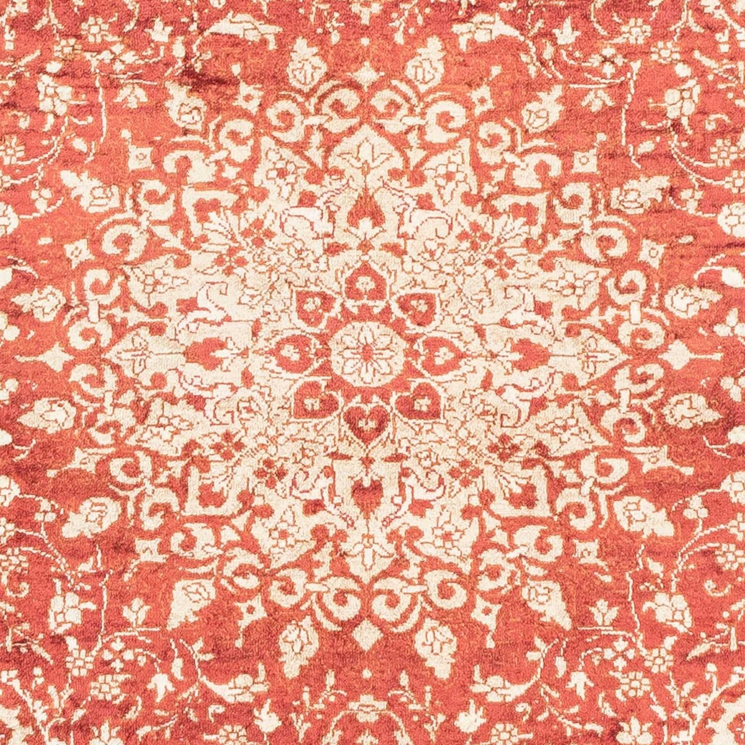 Alfombra oriental - Hereke - 122 x 69 cm - rojo oscuro