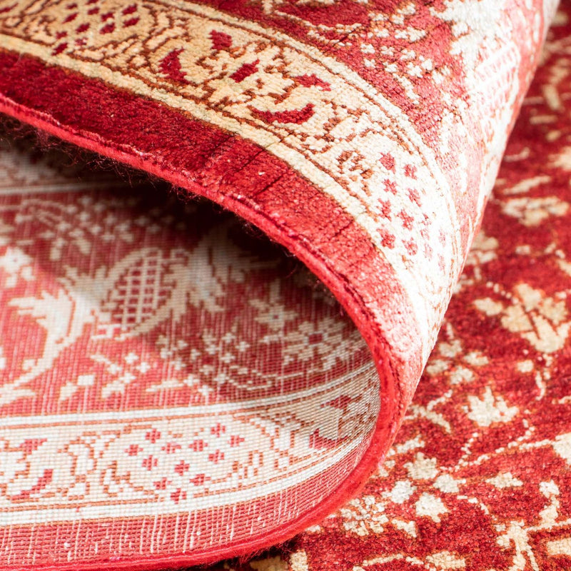 Alfombra oriental - Hereke - 122 x 69 cm - rojo oscuro