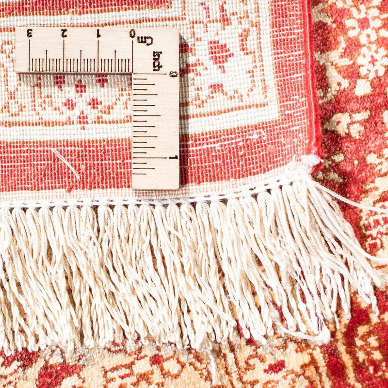 Alfombra oriental - Hereke - 122 x 69 cm - rojo oscuro