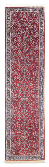 Alfombra de pasillo Alfombra oriental - Hereke - 369 x 78 cm - rojo oscuro