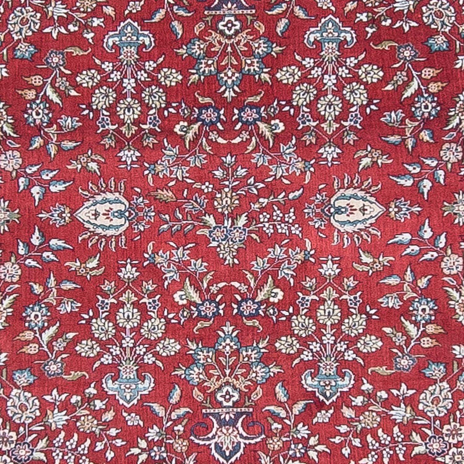 Alfombra de pasillo Alfombra oriental - Hereke - 369 x 78 cm - rojo oscuro