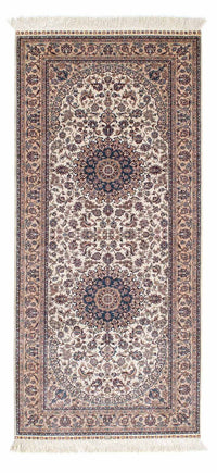 Alfombra de pasillo Alfombra oriental - Hereke - 185 x 78 cm - beige