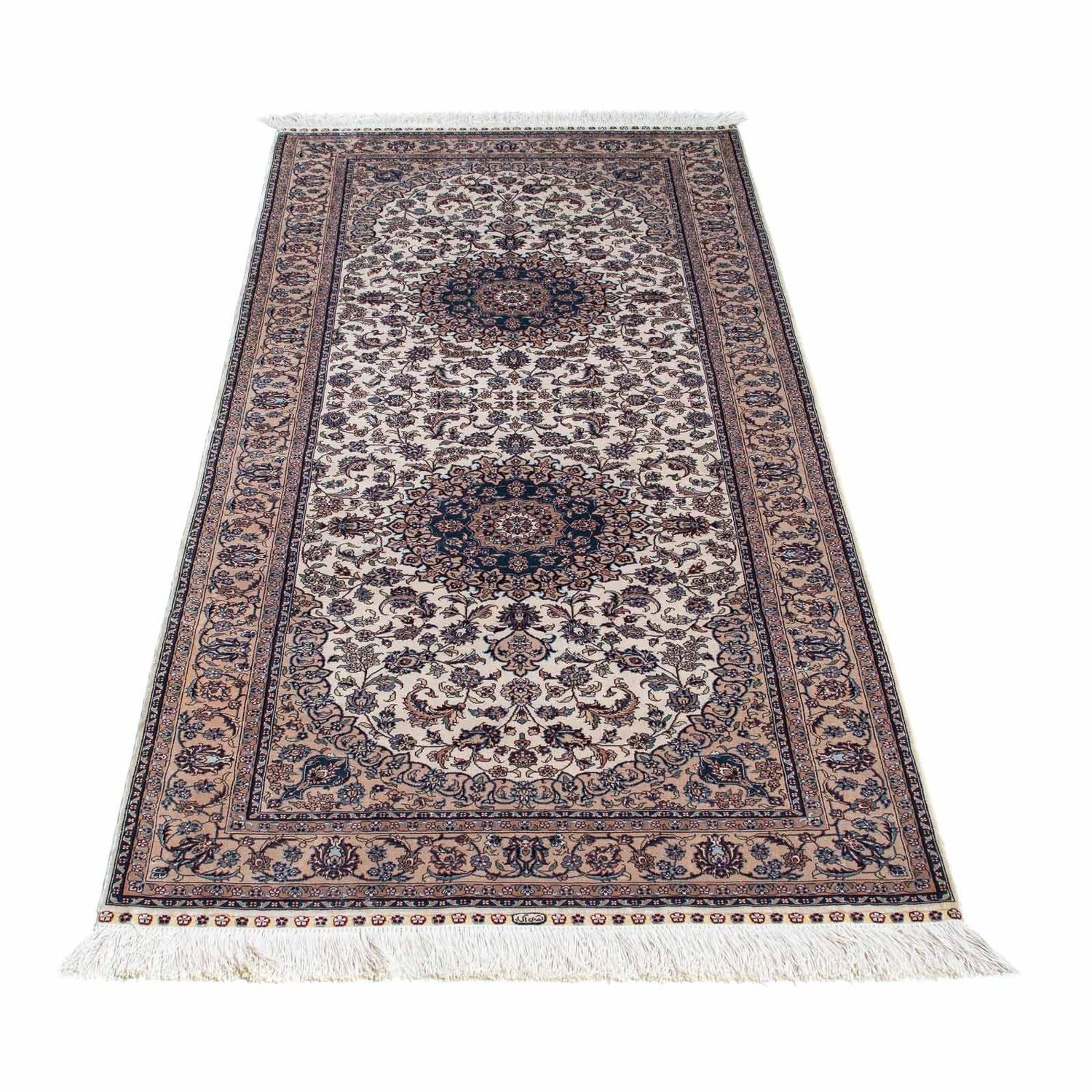 Alfombra de pasillo Alfombra oriental - Hereke - 185 x 78 cm - beige