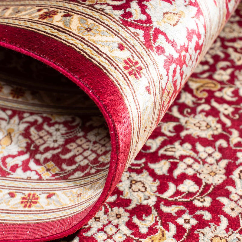 Alfombra oriental - Hereke - 122 x 76 cm - rojo oscuro
