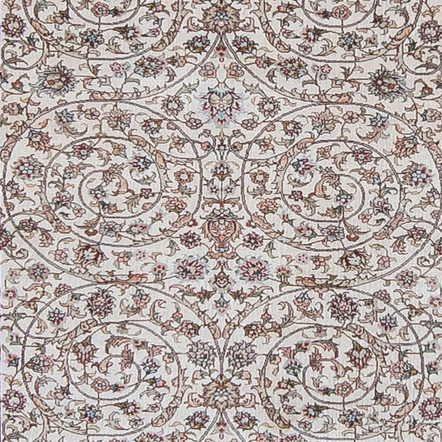 Alfombra de pasillo Alfombra oriental - Hereke - 368 x 78 cm - rojo oscuro