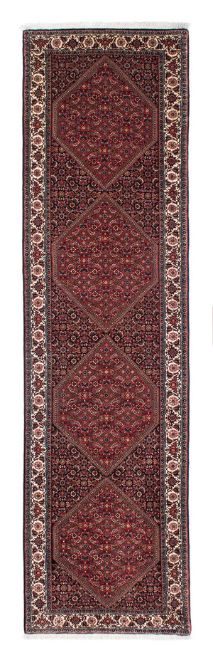 Alfombra de pasillo Alfombra persa - Bidjar - 305 x 78 cm - óxido