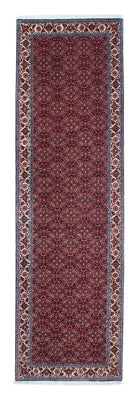 Alfombra de pasillo Alfombra persa - Bidjar - 295 x 84 cm - rojo oscuro