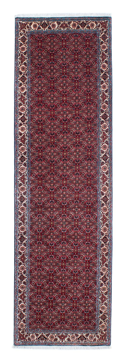 Alfombra de pasillo Alfombra persa - Bidjar - 295 x 84 cm - rojo oscuro