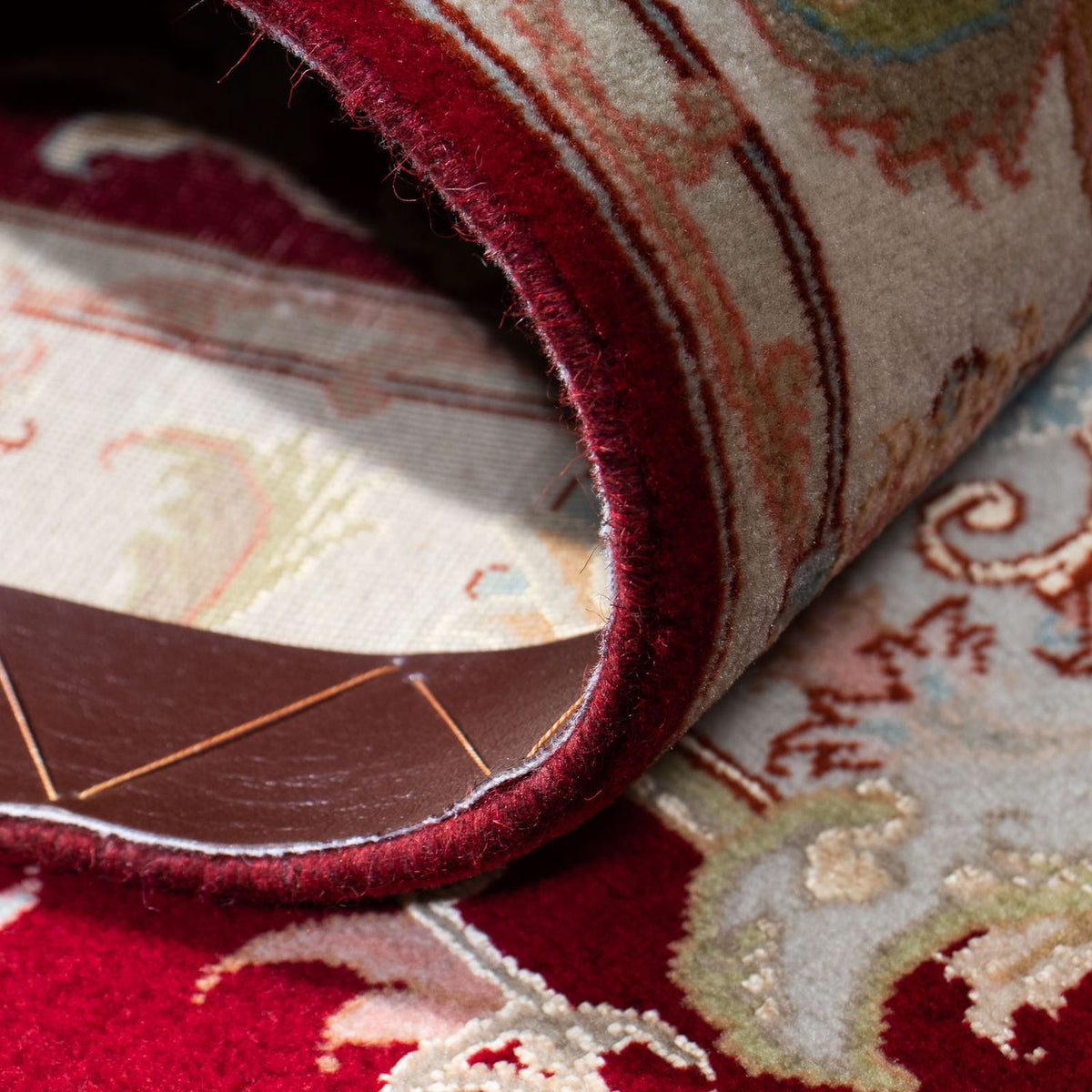 Alfombra de pasillo Alfombra persa - Tabriz - 206 x 78 cm - rojo oscuro