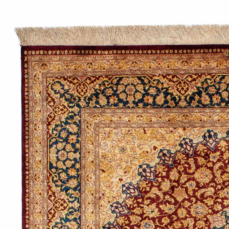 Alfombra de seda - Seda china - 198 x 137 cm - multicolor