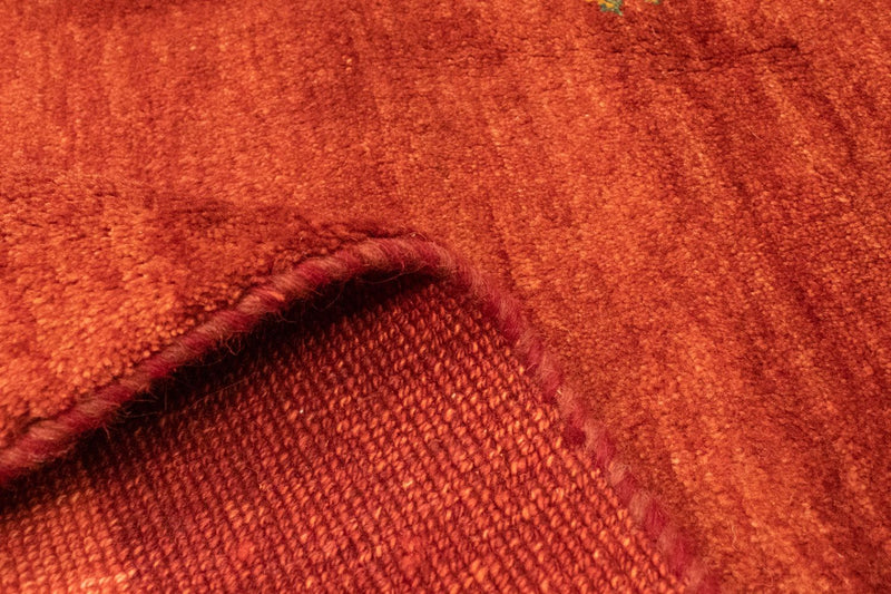 Alfombra Gabbeh - Loribaft Persa - 233 x 173 cm - rojo