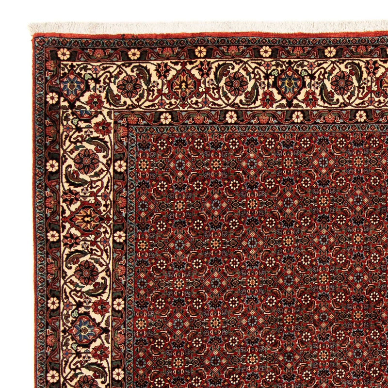 Alfombra persa - Bidjar cuadrado  - 203 x 197 cm - rojo oscuro