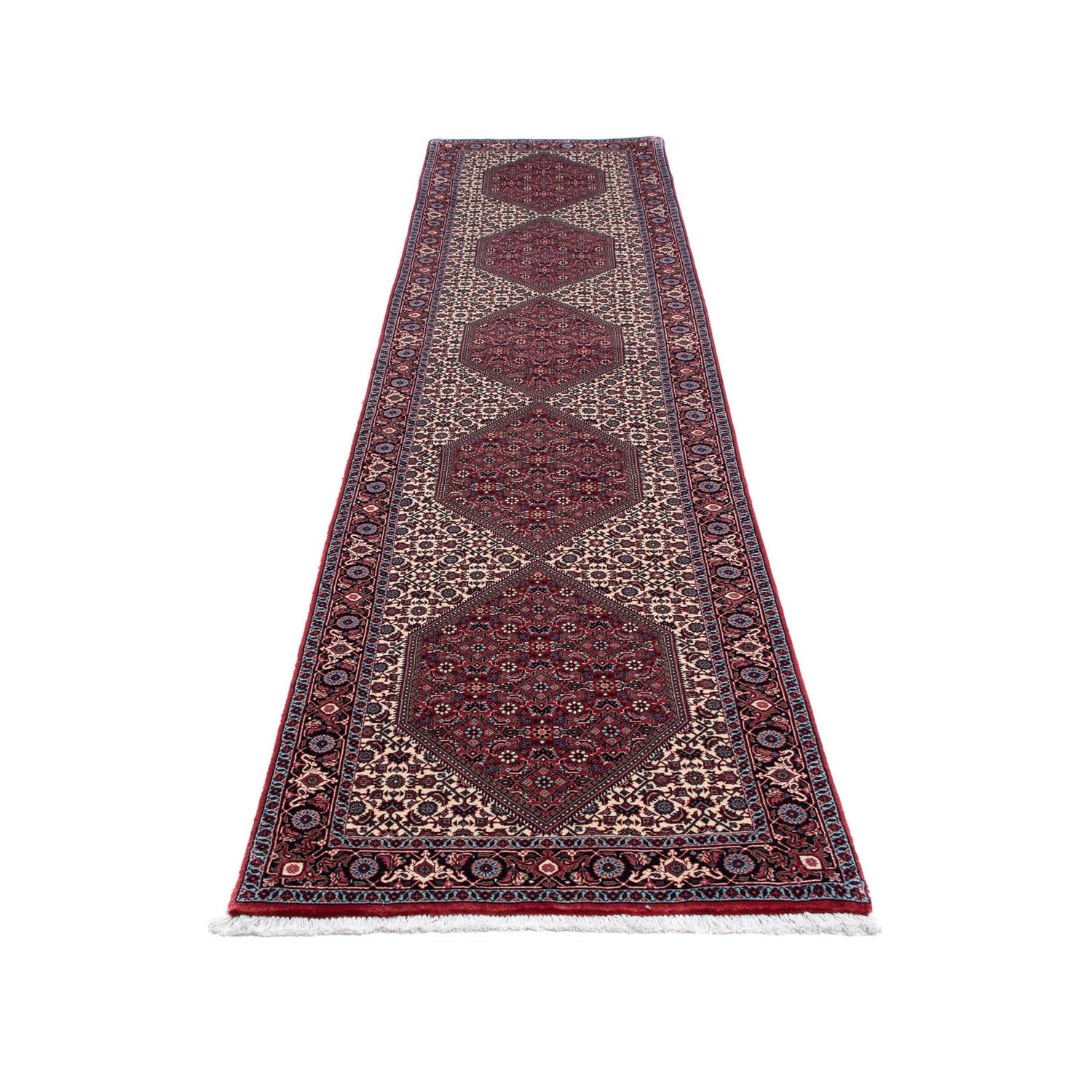 Alfombra de pasillo Alfombra persa - Bidjar - 373 x 80 cm - multicolor