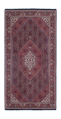 Alfombra de pasillo Alfombra persa - Bidjar - 202 x 99 cm - azul oscuro