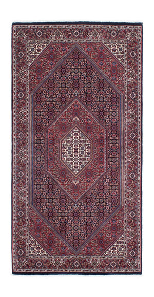 Alfombra de pasillo Alfombra persa - Bidjar - 202 x 99 cm - azul oscuro