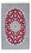 Alfombra Persa - Nain - Real - 184 x 108 cm - rojo oscuro