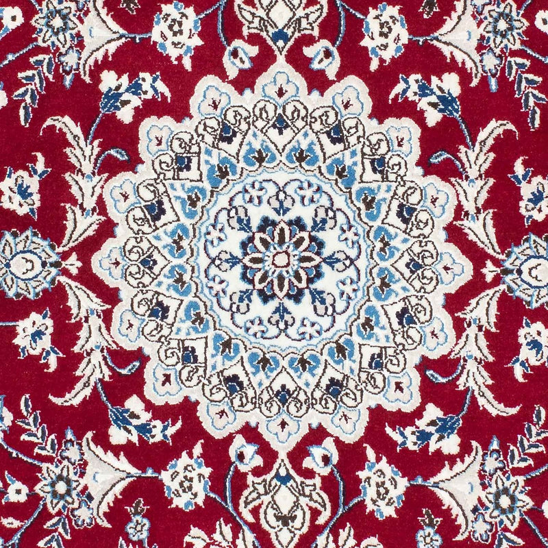 Alfombra Persa - Nain - Real - 184 x 108 cm - rojo oscuro