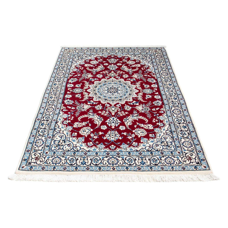 Alfombra Persa - Nain - Real - 184 x 108 cm - rojo oscuro