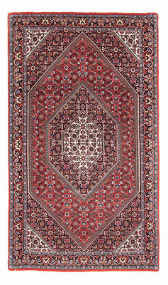 Alfombra persa - Bidjar - 151 x 88 cm - rojo
