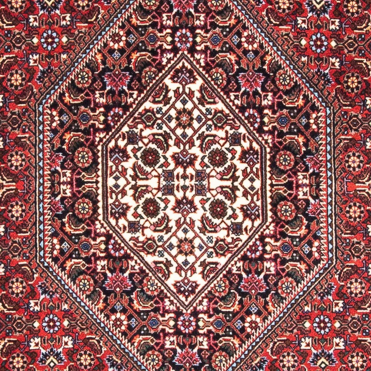 Alfombra persa - Bidjar - 151 x 88 cm - rojo