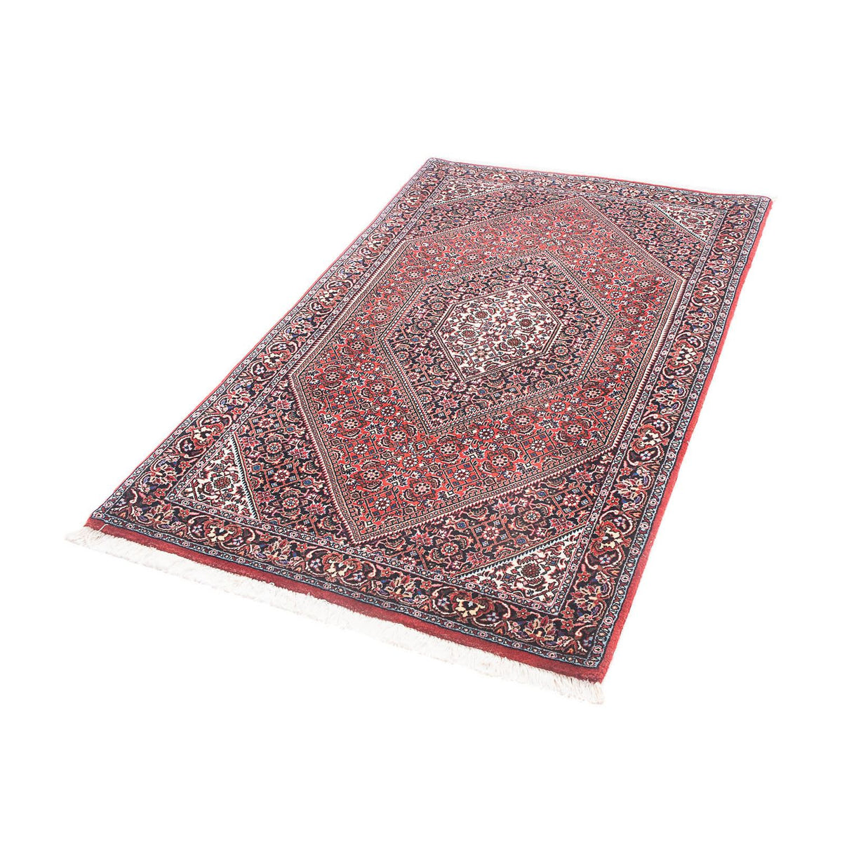 Alfombra persa - Bidjar - 151 x 88 cm - rojo