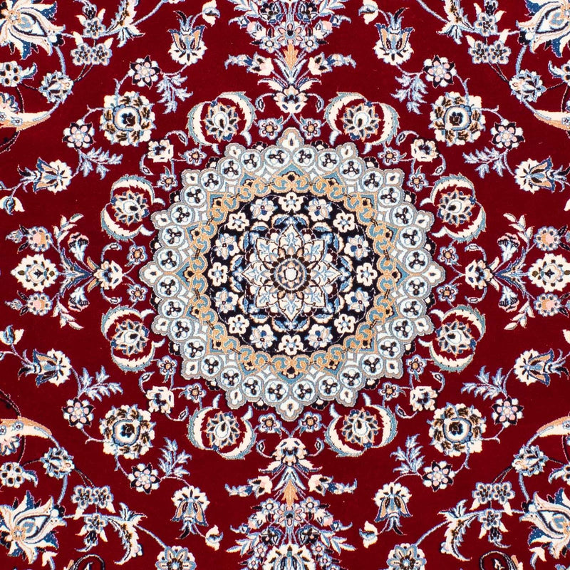 Alfombra Persa - Nain - Prima - 242 x 158 cm - rojo oscuro