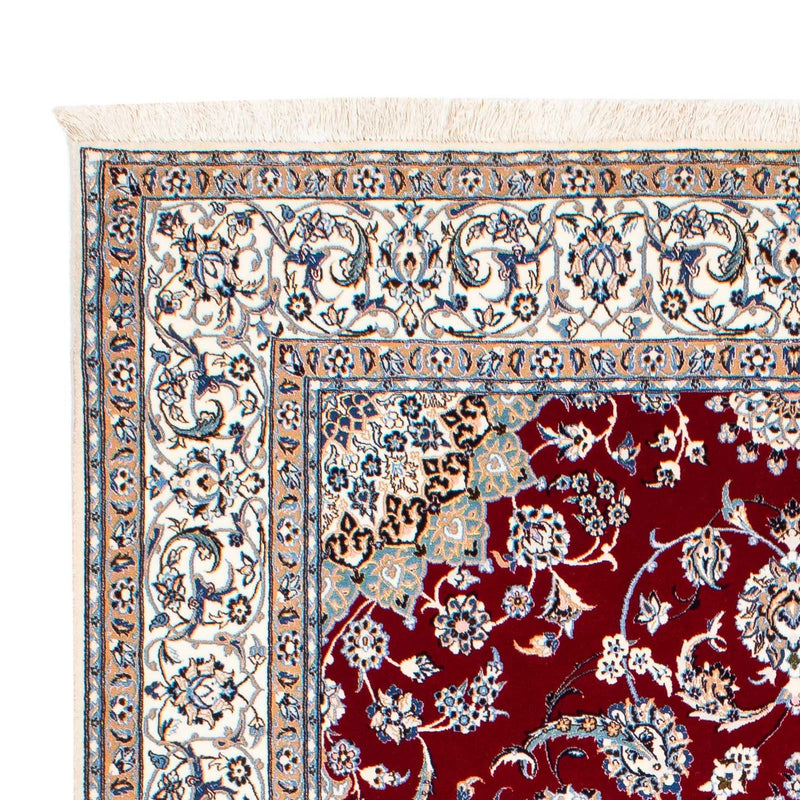 Alfombra Persa - Nain - Prima - 242 x 158 cm - rojo oscuro