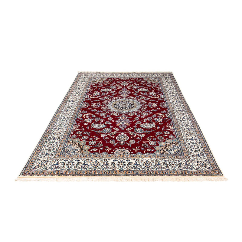 Alfombra Persa - Nain - Prima - 242 x 158 cm - rojo oscuro