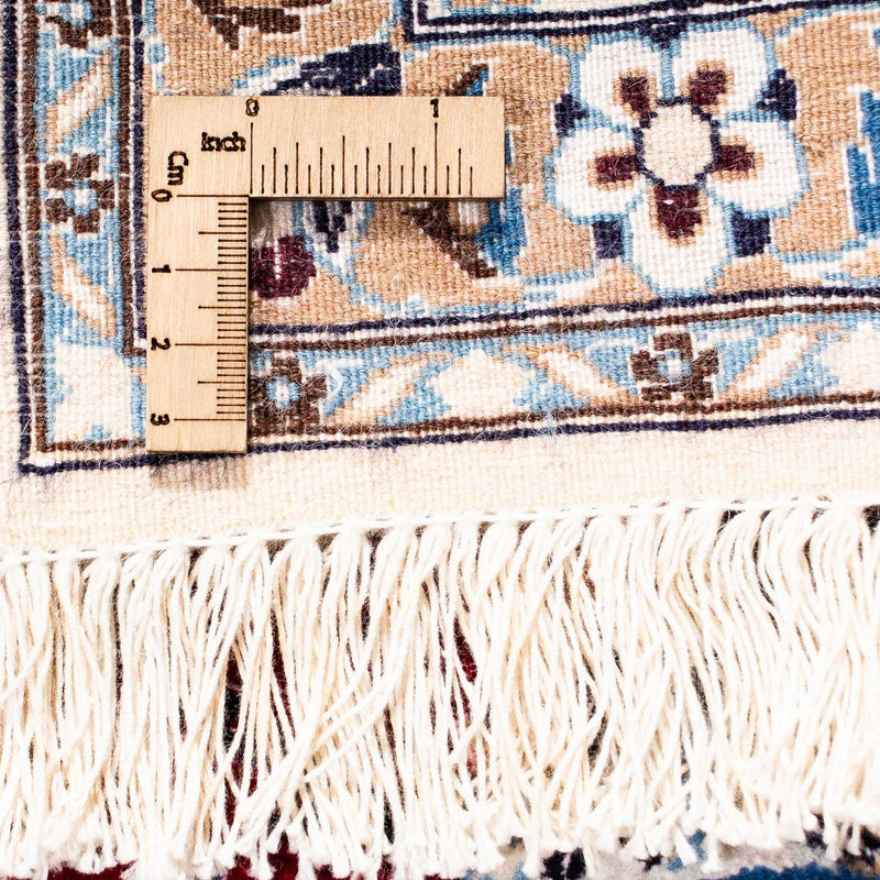 Alfombra Persa - Nain - Prima - 242 x 158 cm - rojo oscuro