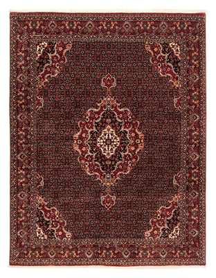 Alfombra persa - Bidjar - 252 x 200 cm - rojo oscuro