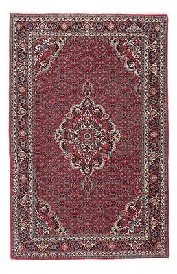 Alfombra persa - Bidjar - 211 x 132 cm - rojo