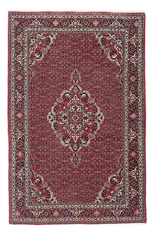 Alfombra persa - Bidjar - 211 x 132 cm - rojo