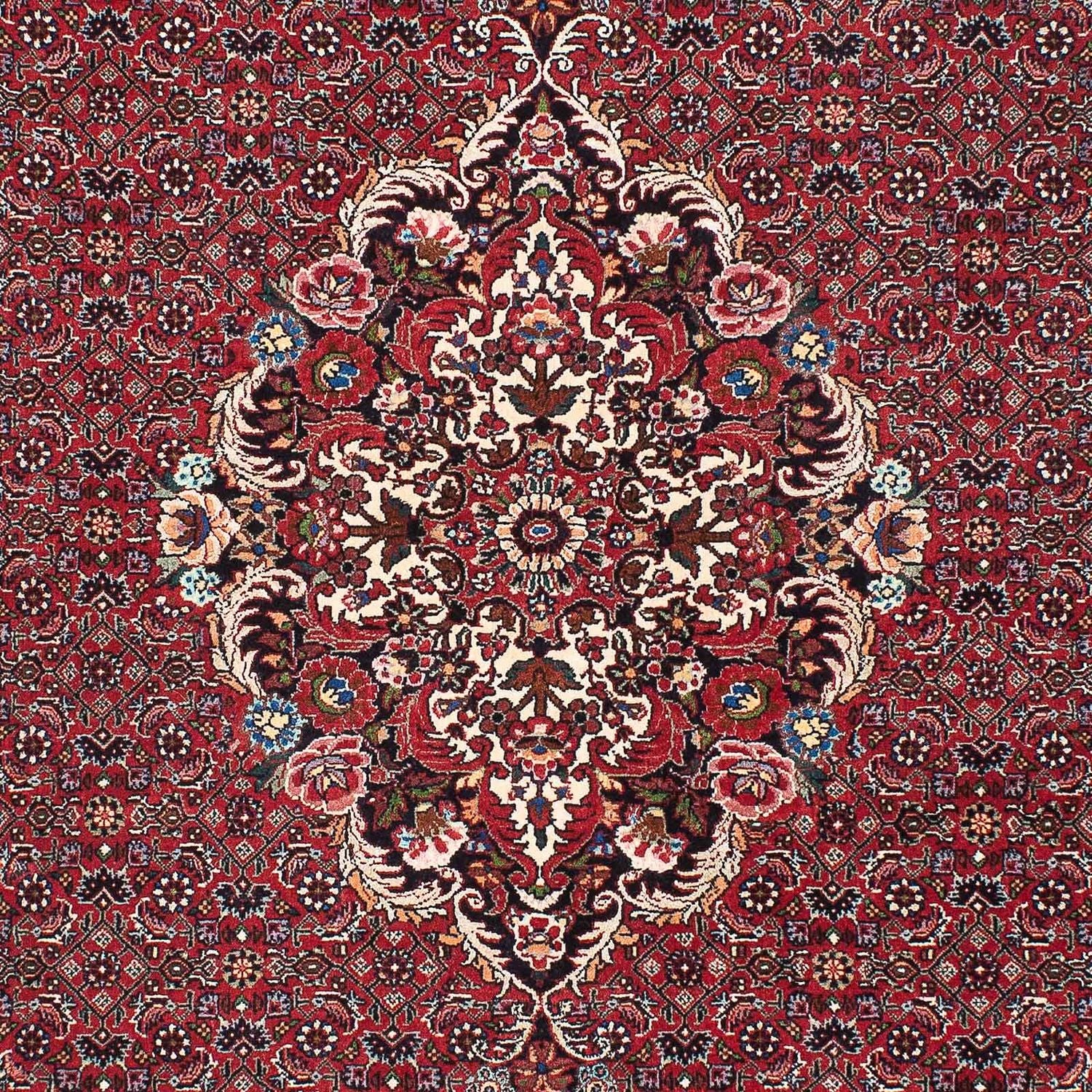 Alfombra persa - Bidjar - 211 x 132 cm - rojo