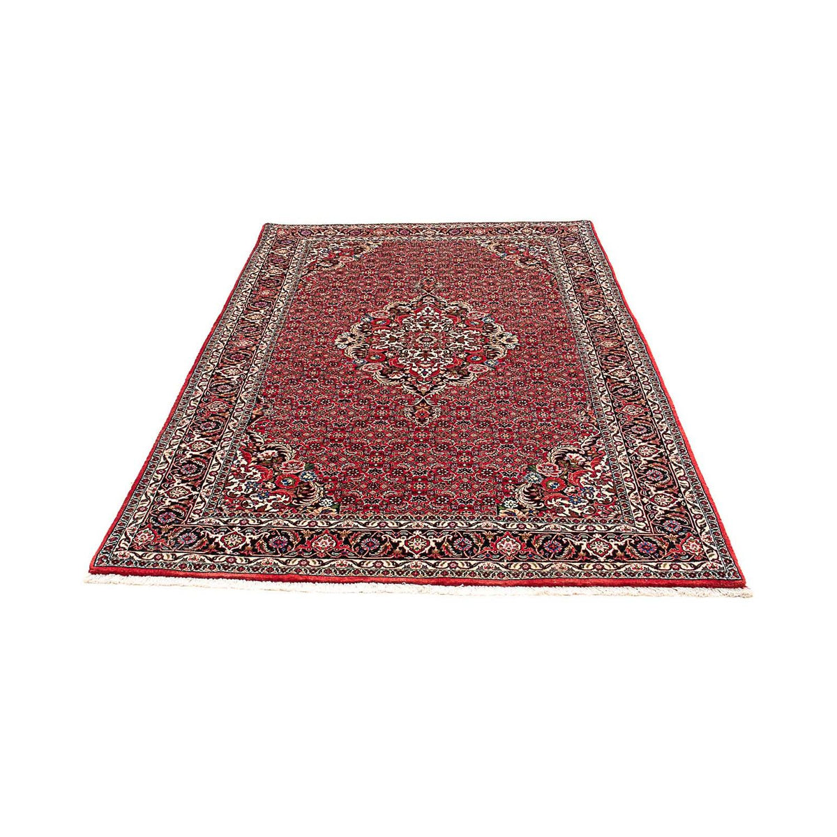 Alfombra persa - Bidjar - 211 x 132 cm - rojo