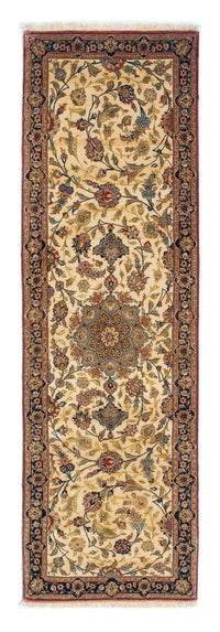 Alfombra de pasillo Alfombra persa - Ghom - 193 x 57 cm - beige
