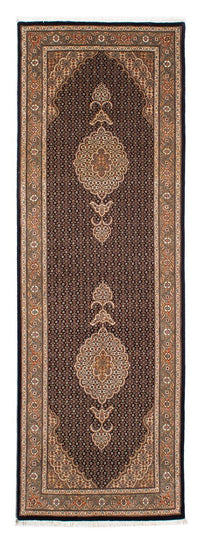 Alfombra de pasillo Alfombra persa - Tabriz - 248 x 81 cm - azul oscuro