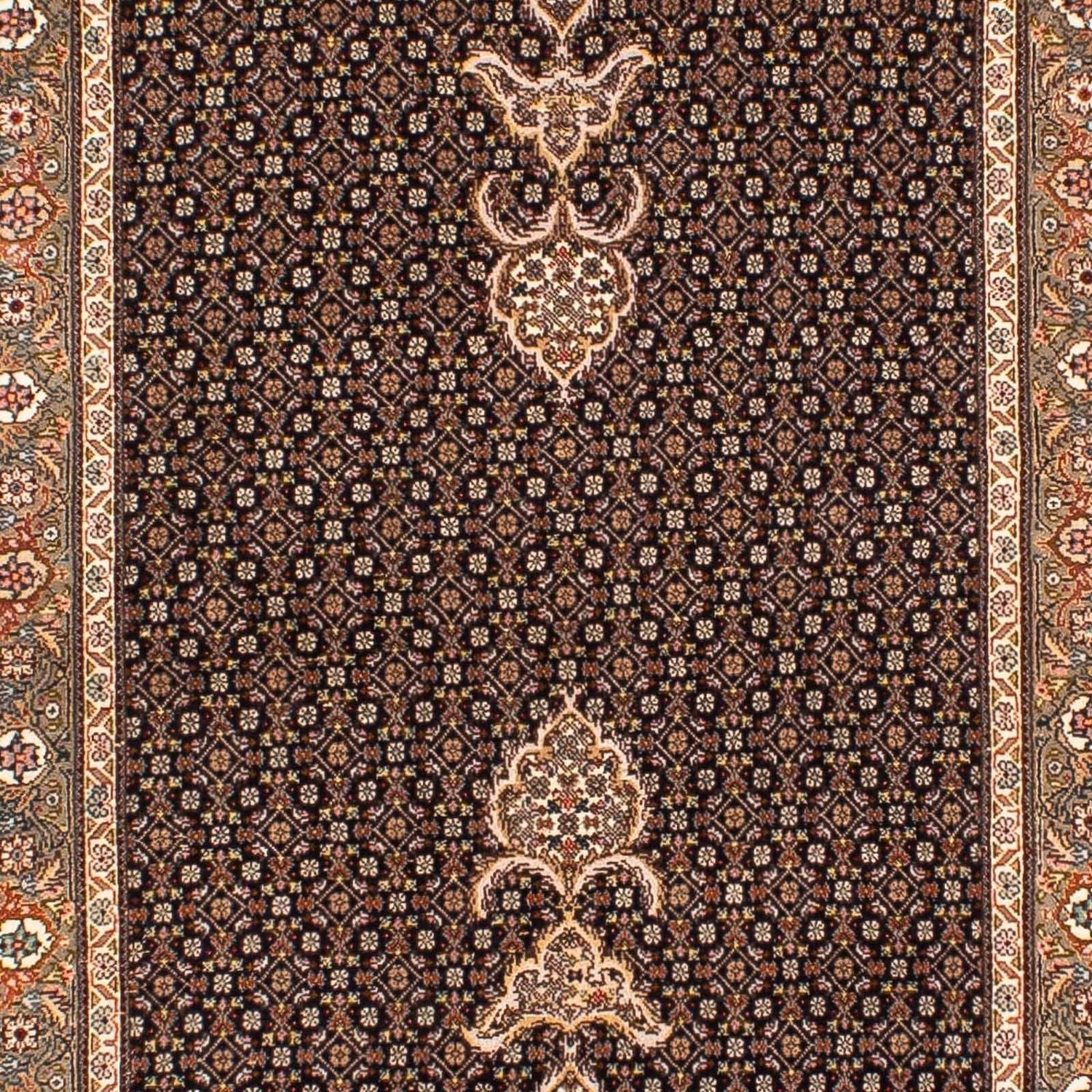 Alfombra de pasillo Alfombra persa - Tabriz - 248 x 81 cm - azul oscuro