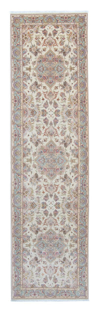 Alfombra de pasillo Alfombra Persa - Tabriz - Real - 360 x 90 cm - beige