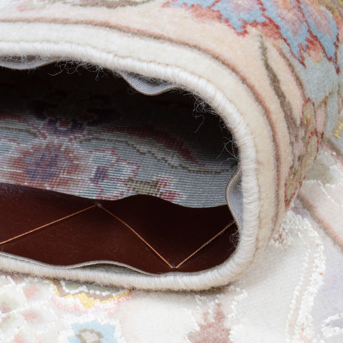 Alfombra de pasillo Alfombra Persa - Tabriz - Real - 360 x 90 cm - beige