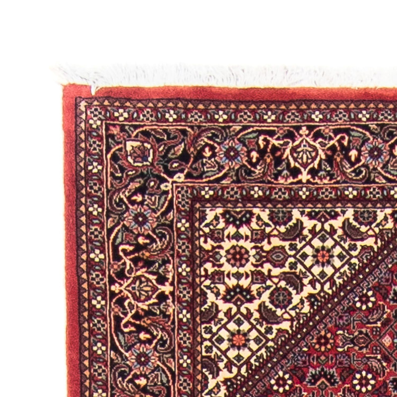 Alfombra de pasillo Alfombra persa - Bidjar - 346 x 82 cm - rojo oscuro