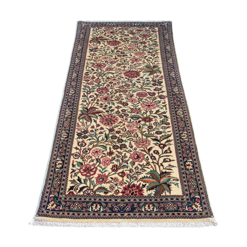 Alfombra de pasillo Alfombra persa - Ghom - 212 x 70 cm - beige