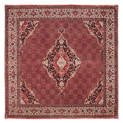 Alfombra persa - Bidjar cuadrado  - 253 x 253 cm - rojo oscuro