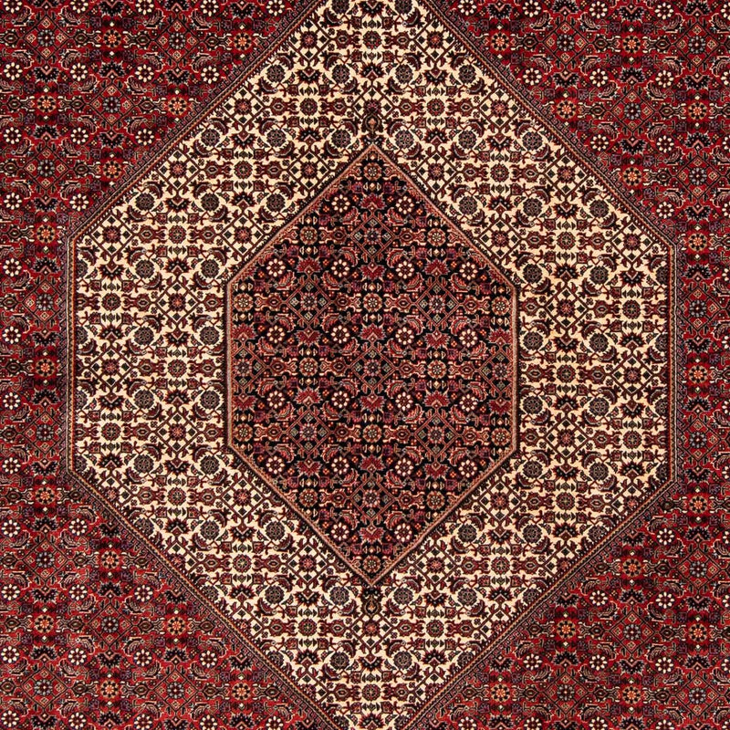 Alfombra persa - Bidjar - 261 x 206 cm - rojo oscuro