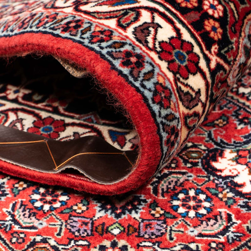 Alfombra persa - Bidjar - 261 x 206 cm - rojo oscuro