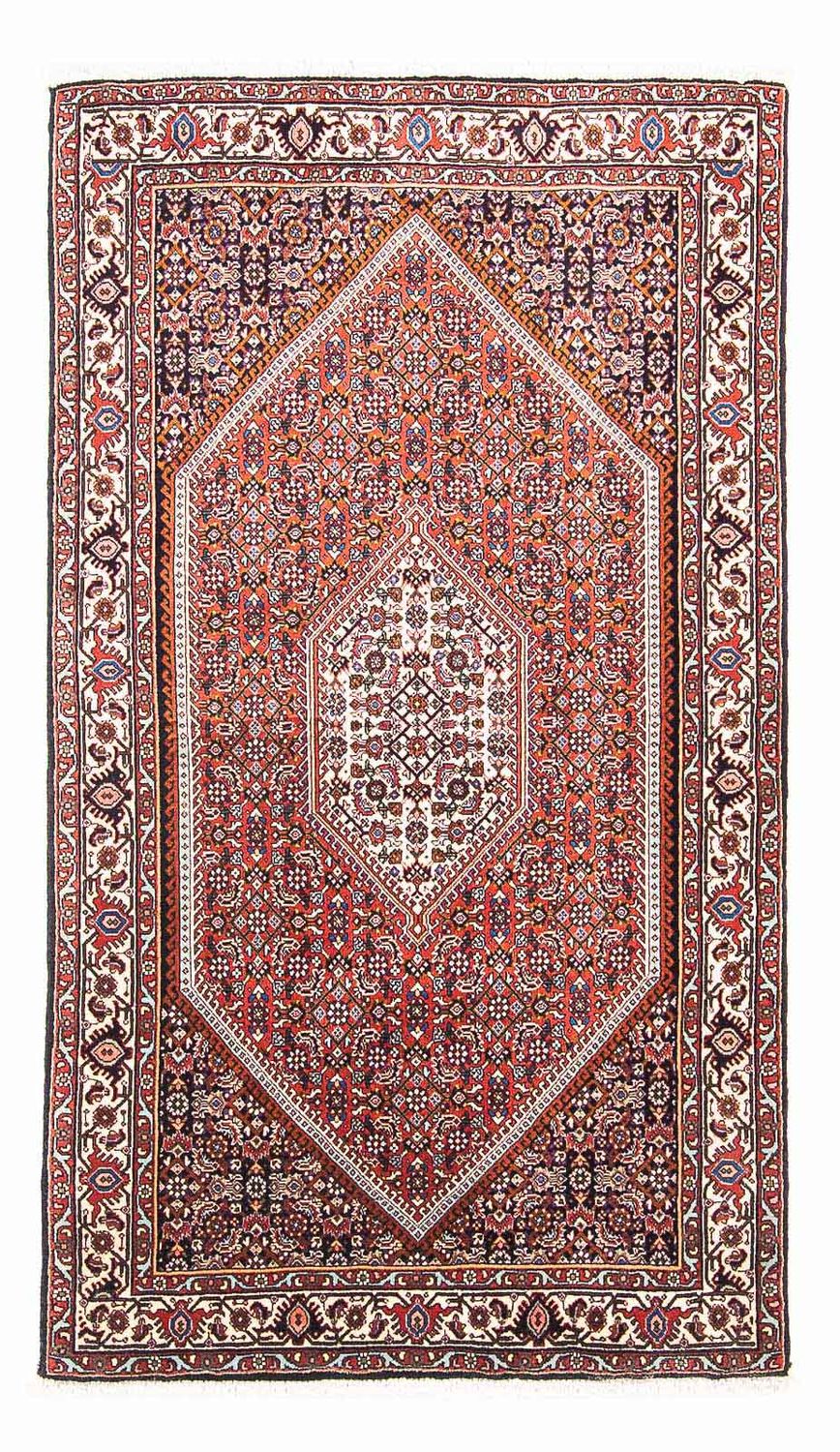 Alfombra persa - Bidjar - 148 x 92 cm - rojo claro