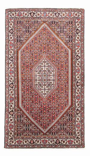 Alfombra persa - Bidjar - 148 x 92 cm - rojo claro
