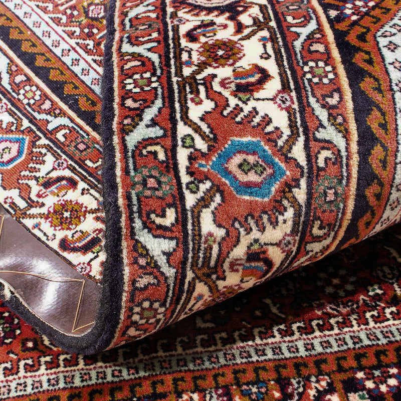 Alfombra persa - Bidjar - 148 x 92 cm - rojo claro