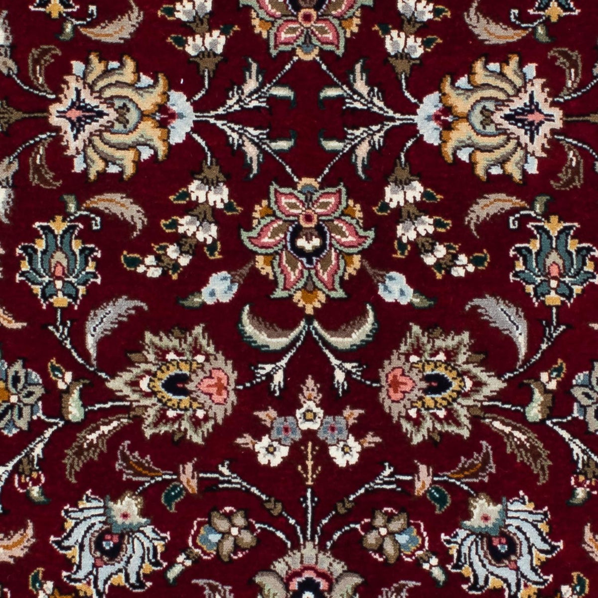 Alfombra de pasillo Alfombra Persa - Tabriz - Real - 197 x 87 cm - rojo oscuro
