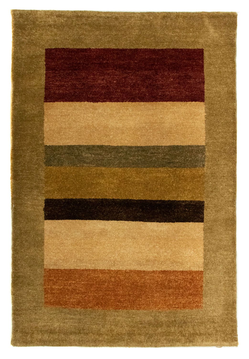 Alfombra Ziegler - 94 x 63 cm - verde oliva