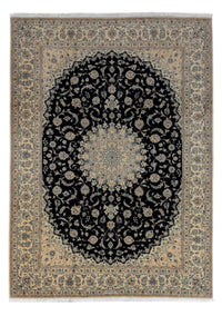 Alfombra Persa - Nain - Real - 344 x 250 cm - negro